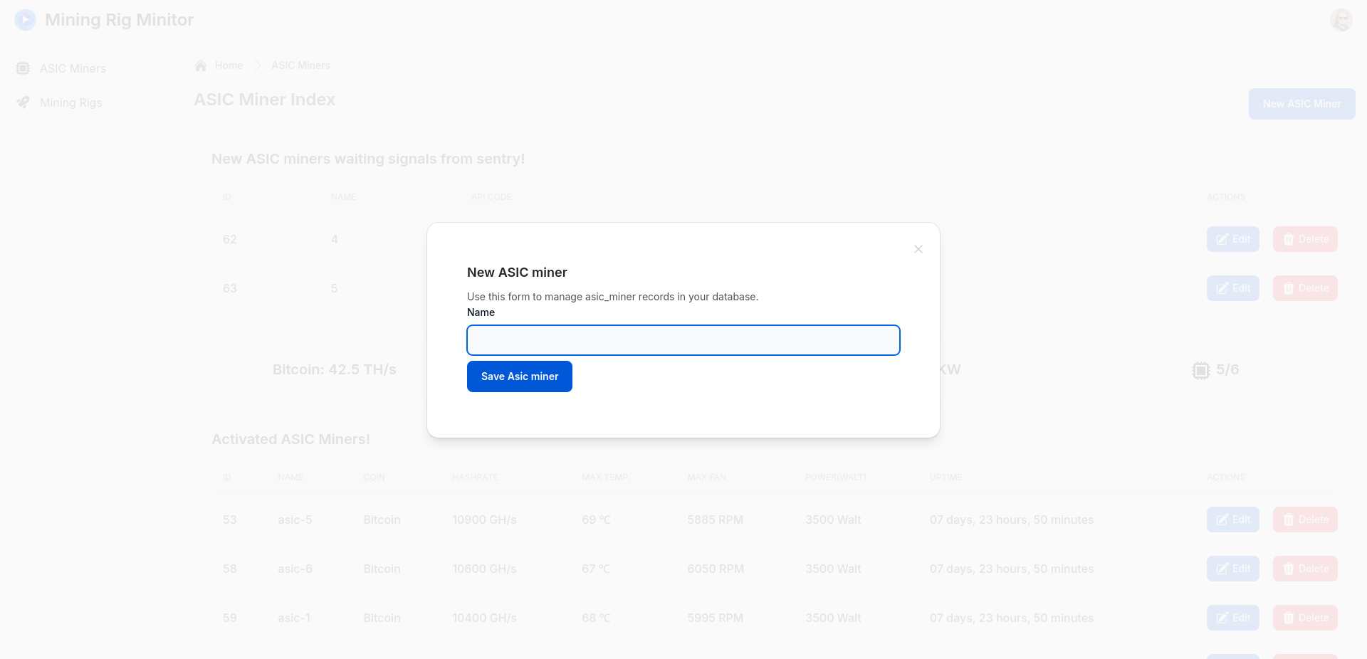 005. ASIC miner new